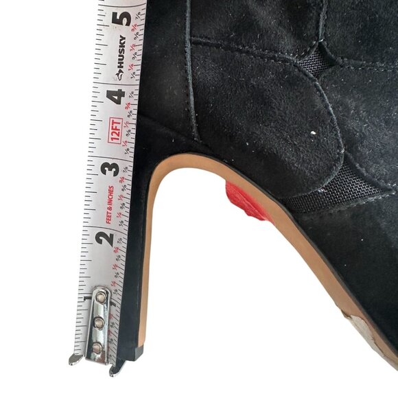 VINCE CAMUTO Kabrien Black Suede Booties Heels Size 6 - Picture 6 of 8